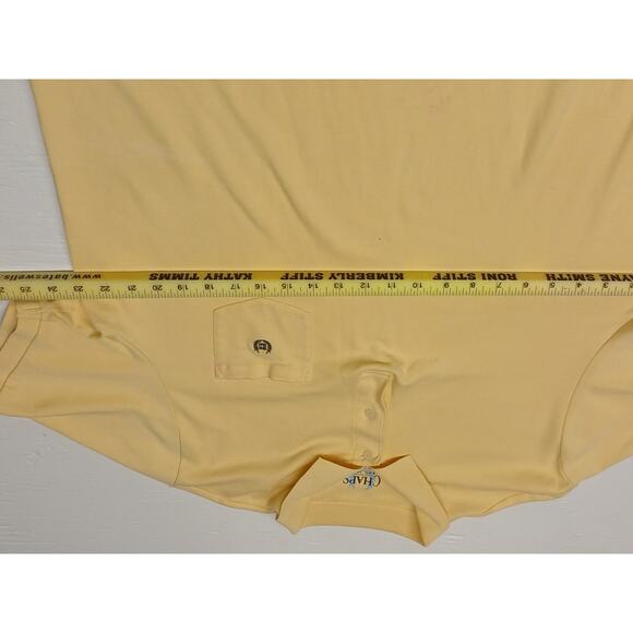 Chaps Yellow Button Business Casual Comfort Golf Soft Shirt Large Make Offer XL - Picture 3 of 7